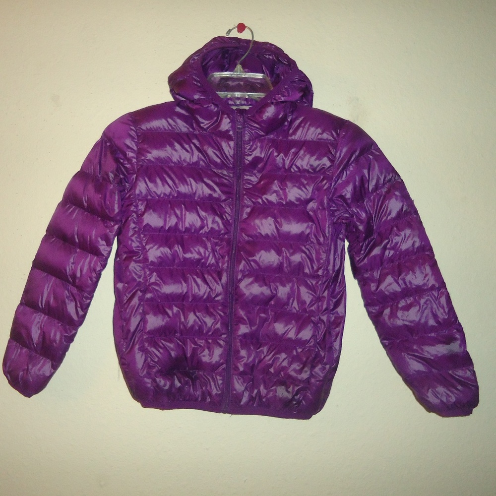 IKALI girls purple lightweight jacket size-7-8/L 140